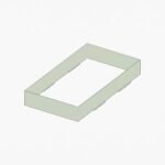 custom foot lock tray open-top display with interlocking base panels