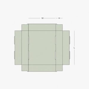 custom foot lock tray open-top display with interlocking base panels