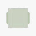 custom four corner tray with pre-glued corners open-top display packaging