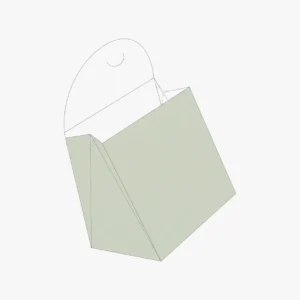 custom gable bag auto bottom box with pre-glued base and self-locking gable handle