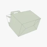 custom gable boxes auto bottom with pre-glued base and gable handle on retail counter