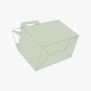 custom gable boxes auto bottom with pre-glued base and gable handle on retail counter