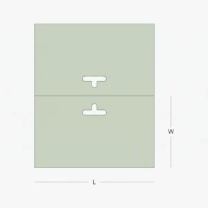 custom header cards folded over poly bag with euro slot hang hole on retail pegboard