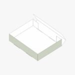 custom foot lock tray open-top display with interlocking base panels