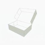 custom four corner cake boxes with window panel and friction lock corners