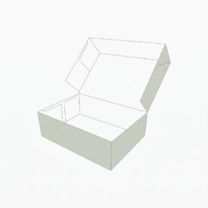 custom four corner cake boxes with window panel and friction lock corners