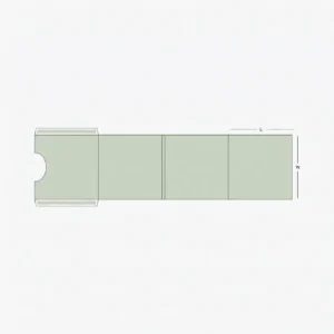 custom four panel CD jacket open showing inner panels and disc slot