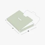 custom paper briefcase boxes with die-cut handle and front panel lock for corporate gifting