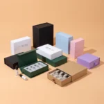 custom vial boxes with inserts showing EVA foam cardboard and molded pulp insert options