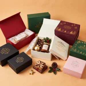 Home - Custom Printed Boxes 77 custom Christmas boxes with lids in full telescope and partial telescope styles for holiday gift packaging