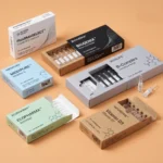 custom ampoule boxes with multi-ampoule tray insert showing neck protection for pharmaceutical glass ampoules