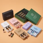 custom vial boxes with inserts showing EVA foam cardboard and molded pulp insert options
